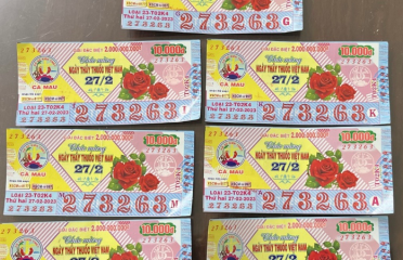 Đổi số trúng cho khách hàng ở TPHCM trúng đặc biệt vé số cà mau ngày 27-02-2023