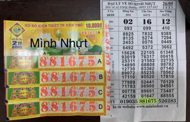 Đổi số trúng đặc biệt cho khách hàng ở chợ lớn tphcm mua vé cần thơ ngày 26-05-2021